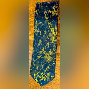 Original 1970’s Mens Tie Vtg Metallic DH Holmes New Orleans Skinny